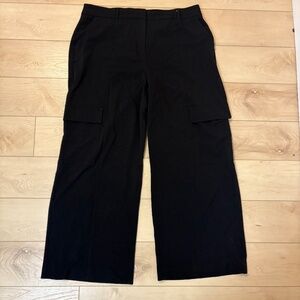 Petite Black Trouser Cargo Pants